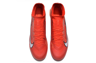 Nike Air Zoom Mercurial Superfly 9 Elite TF High-Tops Football Shoes - Red/White/Black
