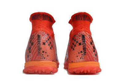 Nike Air Zoom Mercurial Superfly 9 Elite TF High-Tops Football Shoes - Red/White/Black