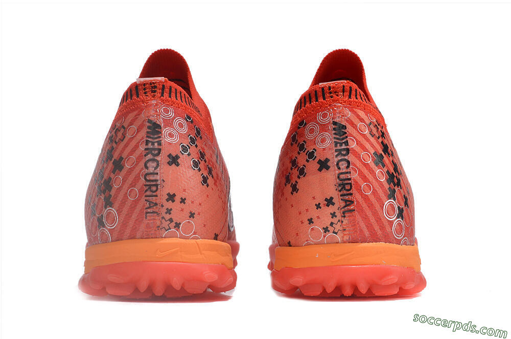 Nike Air Zoom Mercurial Vapor 15 Elite TF Low-Tops Football Shoes - Red/White/Black 5