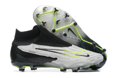 Nike Phantom GX Elite DF FG High-Tops Football Boots - Grey/Black/Yellow