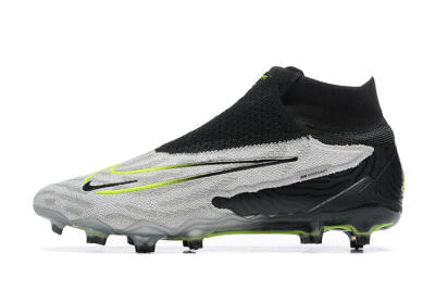 Nike Phantom GX Elite DF FG High-Tops Football Boots - Grey/Black/Yellow