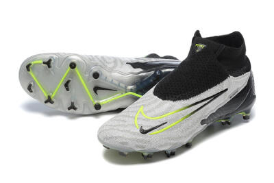 Nike Phantom GX Elite DF FG High-Tops Football Boots - Grey/Black/Yellow