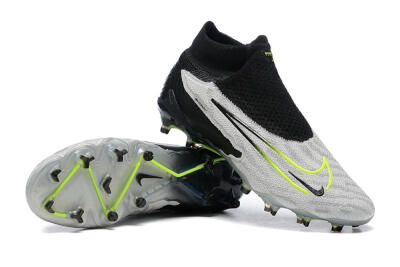 Nike Phantom GX Elite DF FG High-Tops Football Boots - Grey/Black/Yellow
