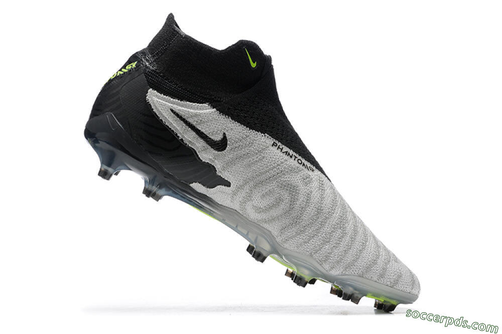 Nike Phantom GX Elite DF FG High-Tops Football Boots - Grey/Black/Yellow 7