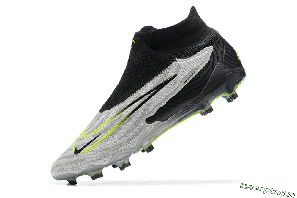 Nike Phantom GX Elite DF FG High-Tops Football Boots - Grey/Black/Yellow 8