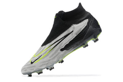 Nike Phantom GX Elite DF FG High-Tops Football Boots - Grey/Black/Yellow