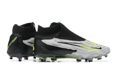 Nike Phantom GX Elite DF FG High-Tops Football Boots - Grey/Black/Yellow