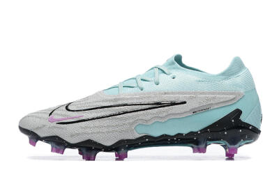 Nike Phantom GX Elite FG Low-Tops Football Boots - Grey/Blue/Black