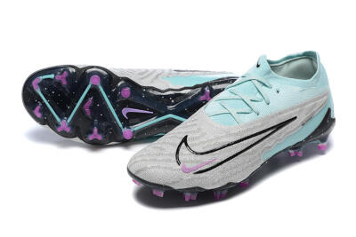 Nike Phantom GX Elite FG Low-Tops Football Boots - Grey/Blue/Black