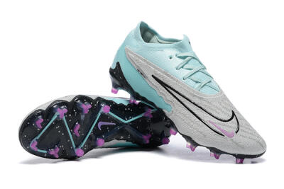 Nike Phantom GX Elite FG Low-Tops Football Boots - Grey/Blue/Black