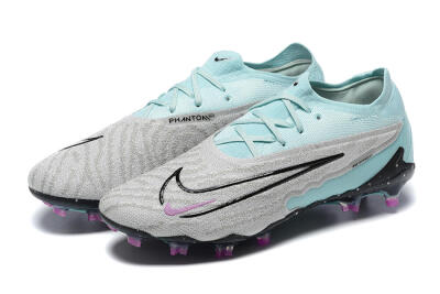 Nike Phantom GX Elite FG Low-Tops Football Boots - Grey/Blue/Black