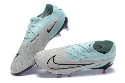 Nike Phantom GX Elite FG Low-Tops Football Boots - Grey/Blue/Black