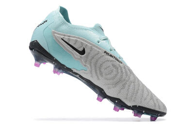 Nike Phantom GX Elite FG Low-Tops Football Boots - Grey/Blue/Black
