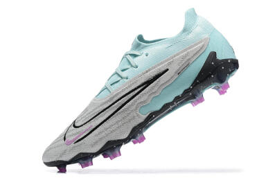 Nike Phantom GX Elite FG Low-Tops Football Boots - Grey/Blue/Black