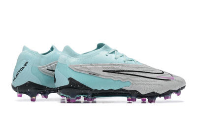 Nike Phantom GX Elite FG Low-Tops Football Boots - Grey/Blue/Black