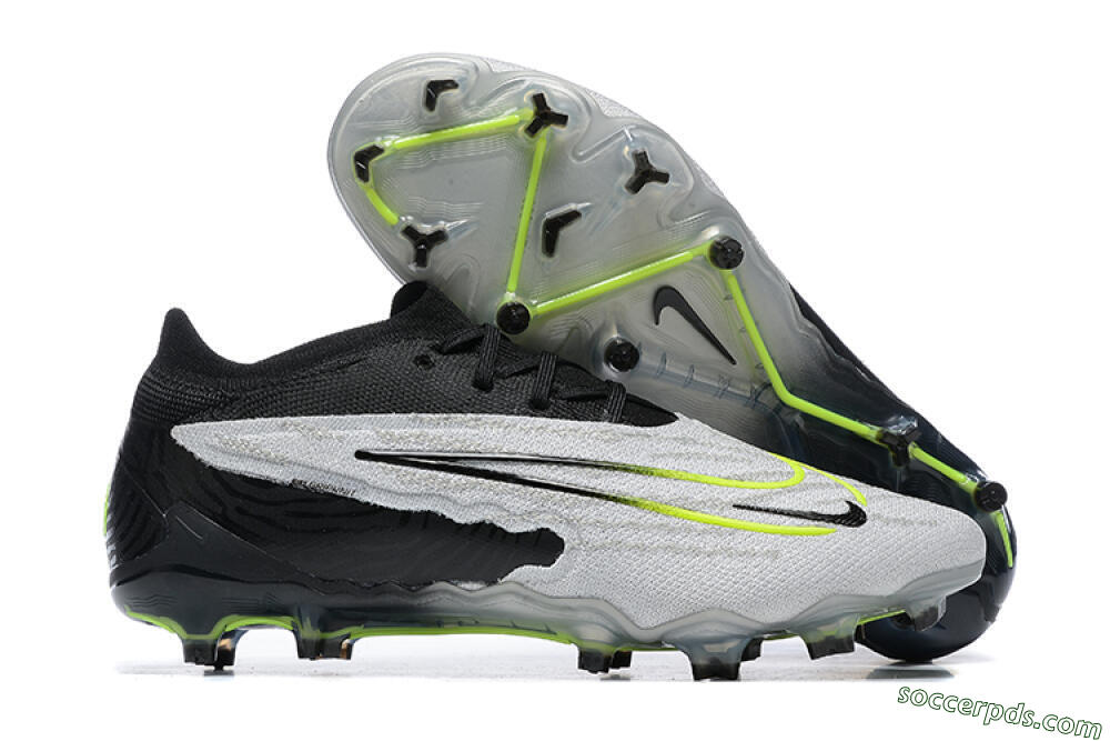 Nike Phantom GX Elite FG Low-Tops Football Boots - Grey/Black/Yellow 1
