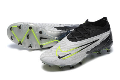 Nike Phantom GX Elite FG Low-Tops Football Boots - Grey/Black/Yellow