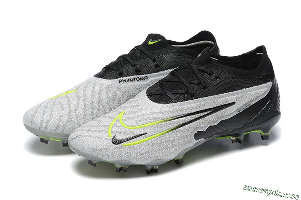 Nike Phantom GX Elite FG Low-Tops Football Boots - Grey/Black/Yellow 5