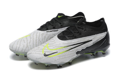 Nike Phantom GX Elite FG Low-Tops Football Boots - Grey/Black/Yellow