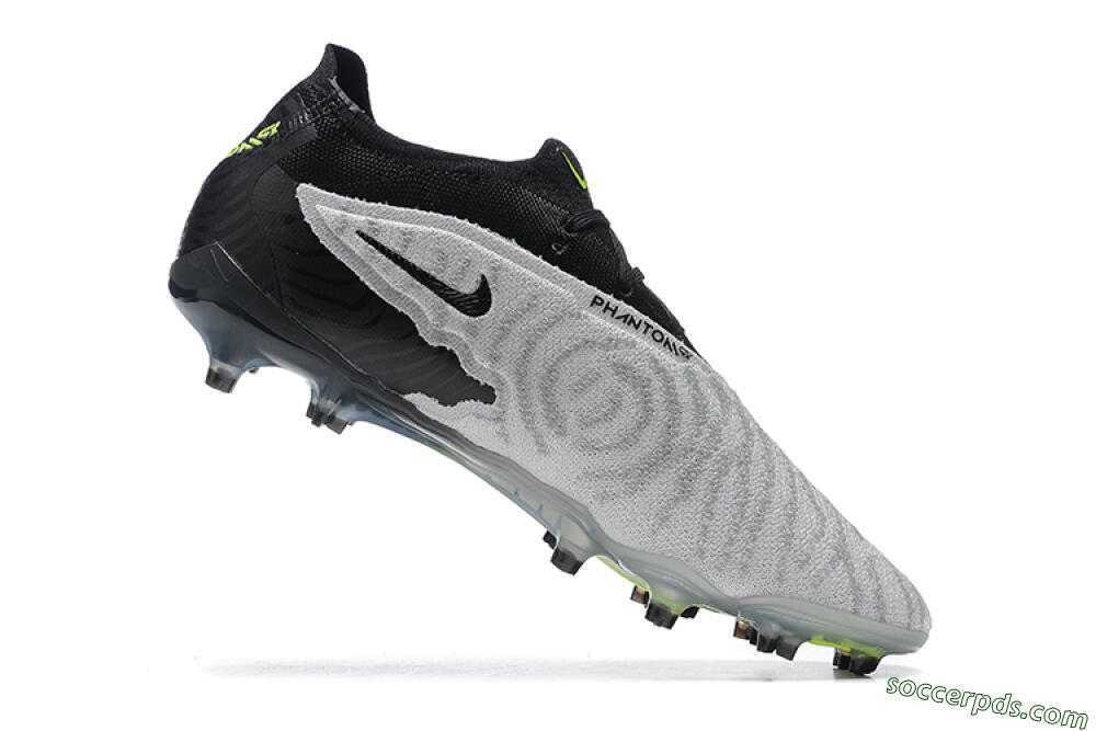 Nike Phantom GX Elite FG Low-Tops Football Boots - Grey/Black/Yellow 7