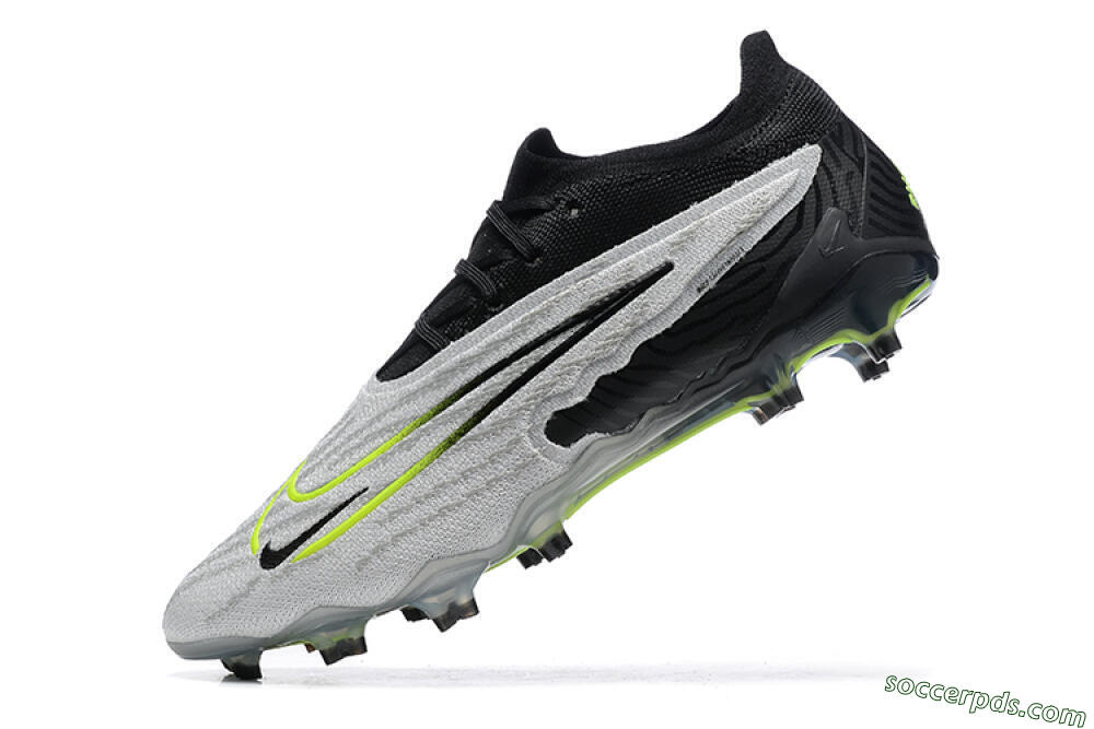 Nike Phantom GX Elite FG Low-Tops Football Boots - Grey/Black/Yellow 8