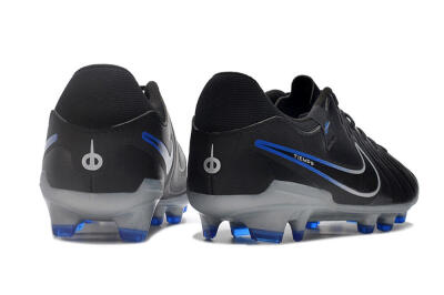 Nike Tiempo Legend 10 Academy FG Low-Tops Football Boots - Black/White/Blue