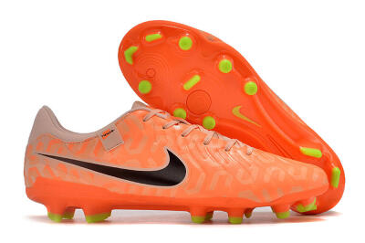Nike Tiempo Legend 10 Academy FG Low-Tops Football Boots - Pink/Black/Orange