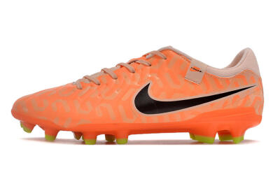 Nike Tiempo Legend 10 Academy FG Low-Tops Football Boots - Pink/Black/Orange