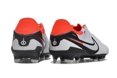 Nike Tiempo Legend 10 Academy FG Low-Tops Football Boots - White/Black/Red