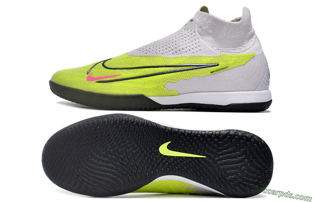 Nike Phantom GX Elite DF IC High-Tops Football Shoes - Yellow/Grey/Red/Black 0