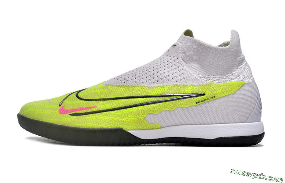 Nike Phantom GX Elite DF IC High-Tops Football Shoes - Yellow/Grey/Red/Black 2