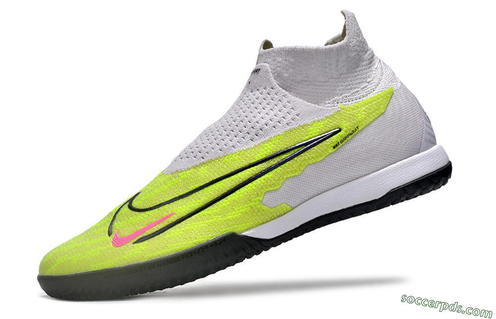 Nike Phantom GX Elite DF IC High-Tops Football Shoes - Yellow/Grey/Red/Black 5