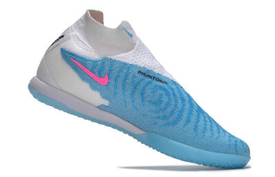 Nike Phantom GX Elite DF IC High-Tops Football Shoes - Blue/White/Pink
