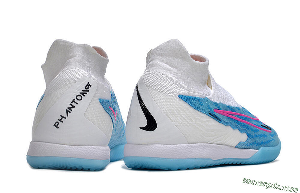 Nike Phantom GX Elite DF IC High-Tops Football Shoes - Blue/White/Pink 6