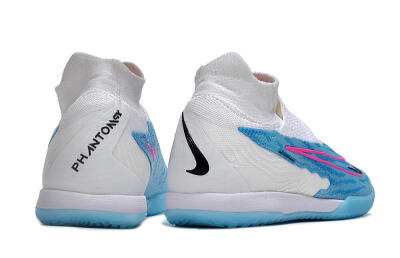 Nike Phantom GX Elite DF IC High-Tops Football Shoes - Blue/White/Pink