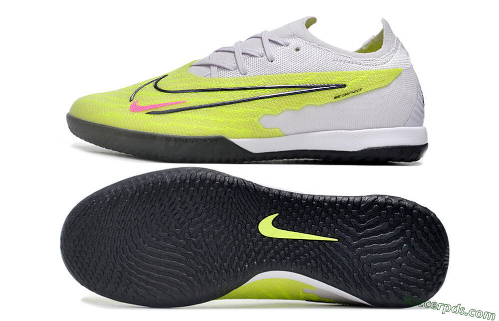 Nike Phantom GX Elite IC Low-Tops Football Shoes - Yellow/Grey/Red/Black 0