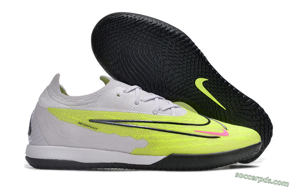 Nike Phantom GX Elite IC Low-Tops Football Shoes - Yellow/Grey/Red/Black 1