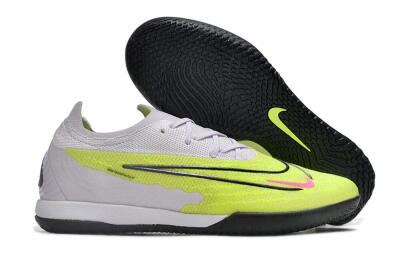 Nike Phantom GX Elite IC Low-Tops Football Shoes - Yellow/Grey/Red/Black