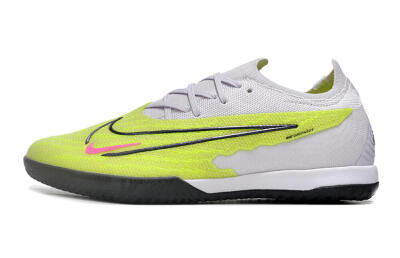 Nike Phantom GX Elite IC Low-Tops Football Shoes - Yellow/Grey/Red/Black