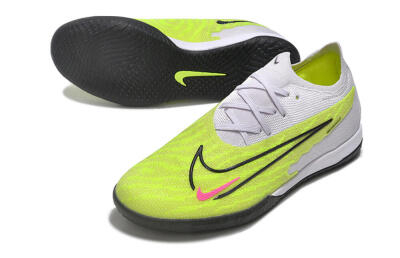 Nike Phantom GX Elite IC Low-Tops Football Shoes - Yellow/Grey/Red/Black