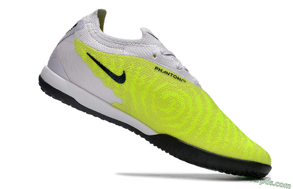 Nike Phantom GX Elite IC Low-Tops Football Shoes - Yellow/Grey/Red/Black 4