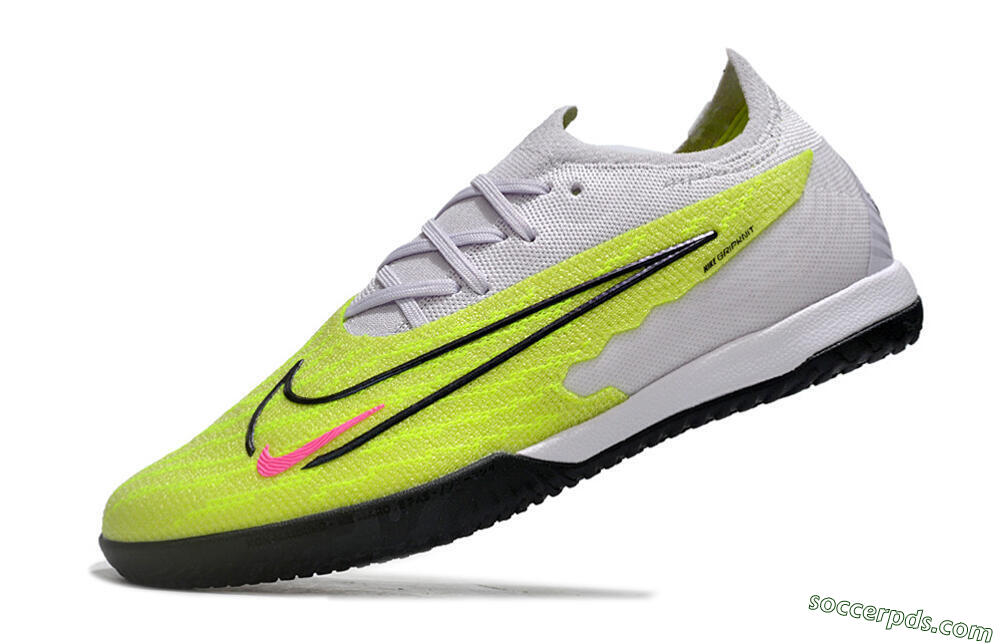 Nike Phantom GX Elite IC Low-Tops Football Shoes - Yellow/Grey/Red/Black 5