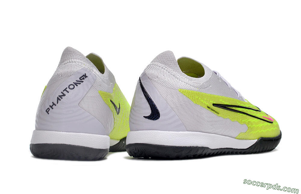 Nike Phantom GX Elite IC Low-Tops Football Shoes - Yellow/Grey/Red/Black 6