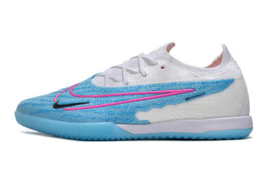 Nike Phantom GX Elite IC Low-Tops Football Shoes - Blue/White/Pink