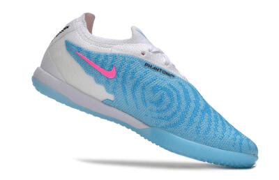 Nike Phantom GX Elite IC Low-Tops Football Shoes - Blue/White/Pink