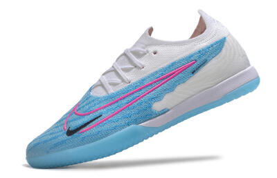 Nike Phantom GX Elite IC Low-Tops Football Shoes - Blue/White/Pink