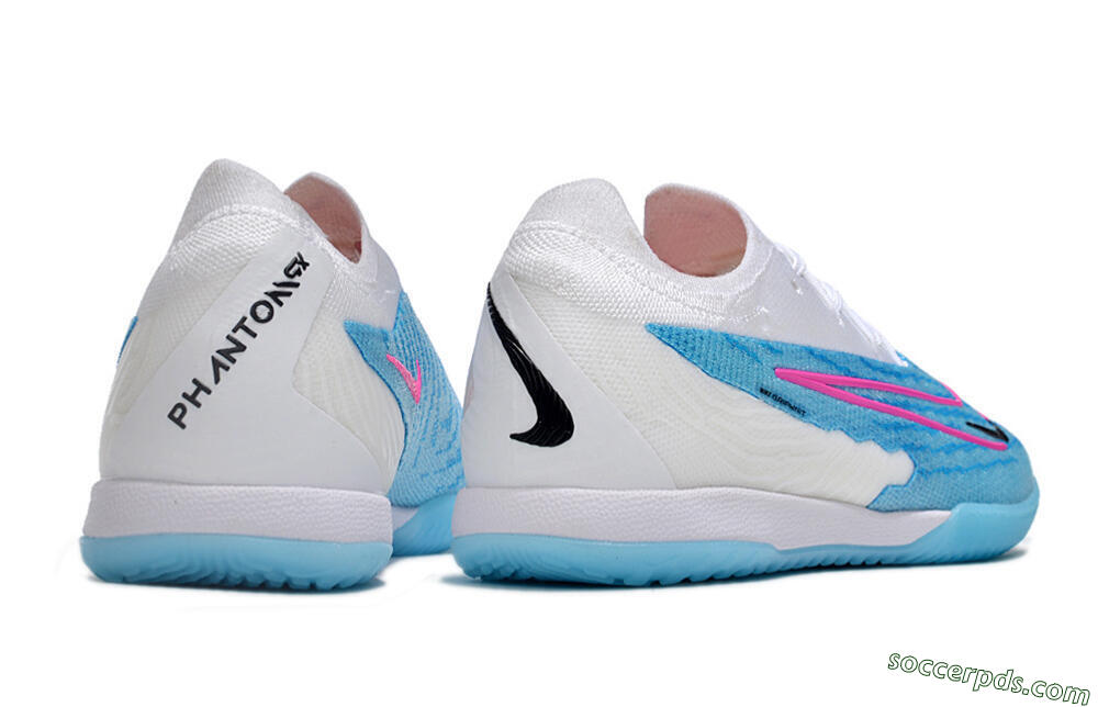 Nike Phantom GX Elite IC Low-Tops Football Shoes - Blue/White/Pink 6