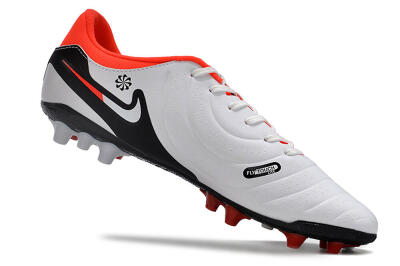 Nike Tiempo Legend 10 Academy AG Low-Tops Football Boots - White/Black/Red