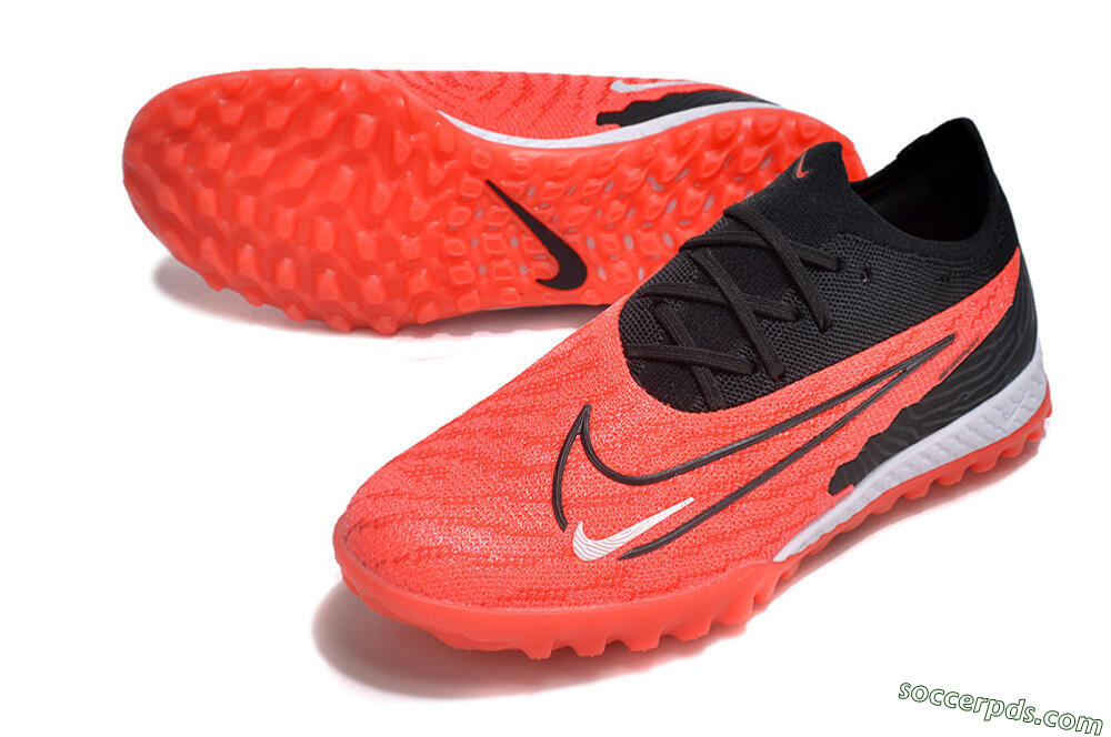 Nike Phantom GX Elite TF Low-Tops Football Shoes - Red/Black/White 3