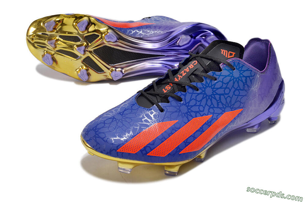 Adidas X Crazyfast.1 FG Low-Tops Football Boots - Blue/Purple/Red 3